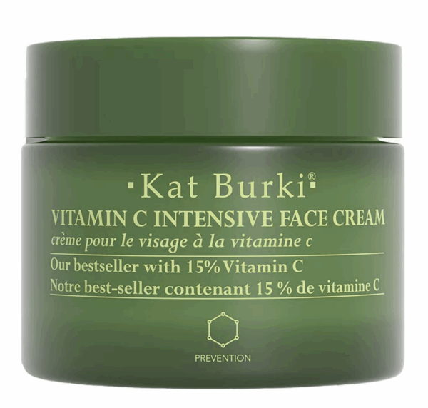 green jar of Kat Burki Vitamin C Intensive Face Cream